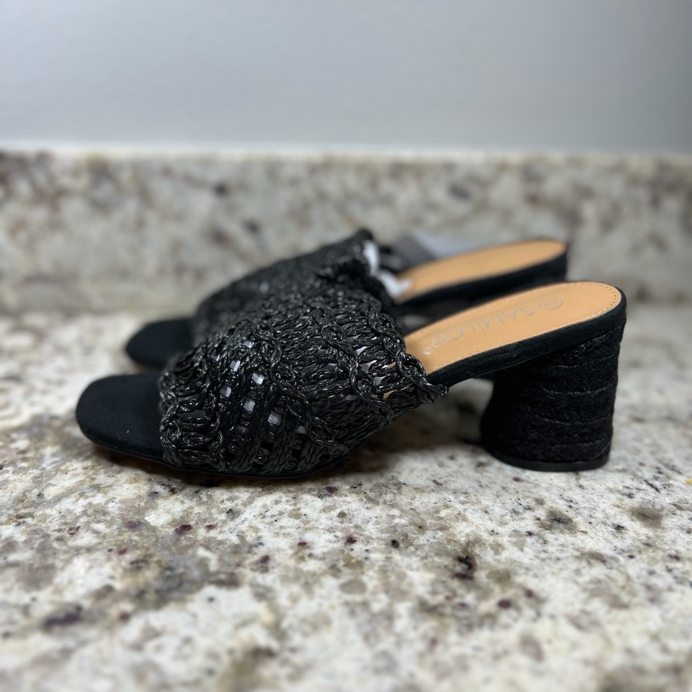 Samilor Chunky Block Heel Sandals Open Toe Basket… - image 5